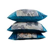 Velvet Pillow, Blue Velvet, Blue Collection, Accent Pillow, Throw Pillow 18x18&quot; - £36.08 GBP
