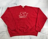 Vintage Starter Sweatshirt Mens Extra Large Bright Red White Star Logo C... - $23.12