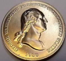 Large 33.6mm Gem Unc George Washingon United States Mint Medallion - £7.32 GBP