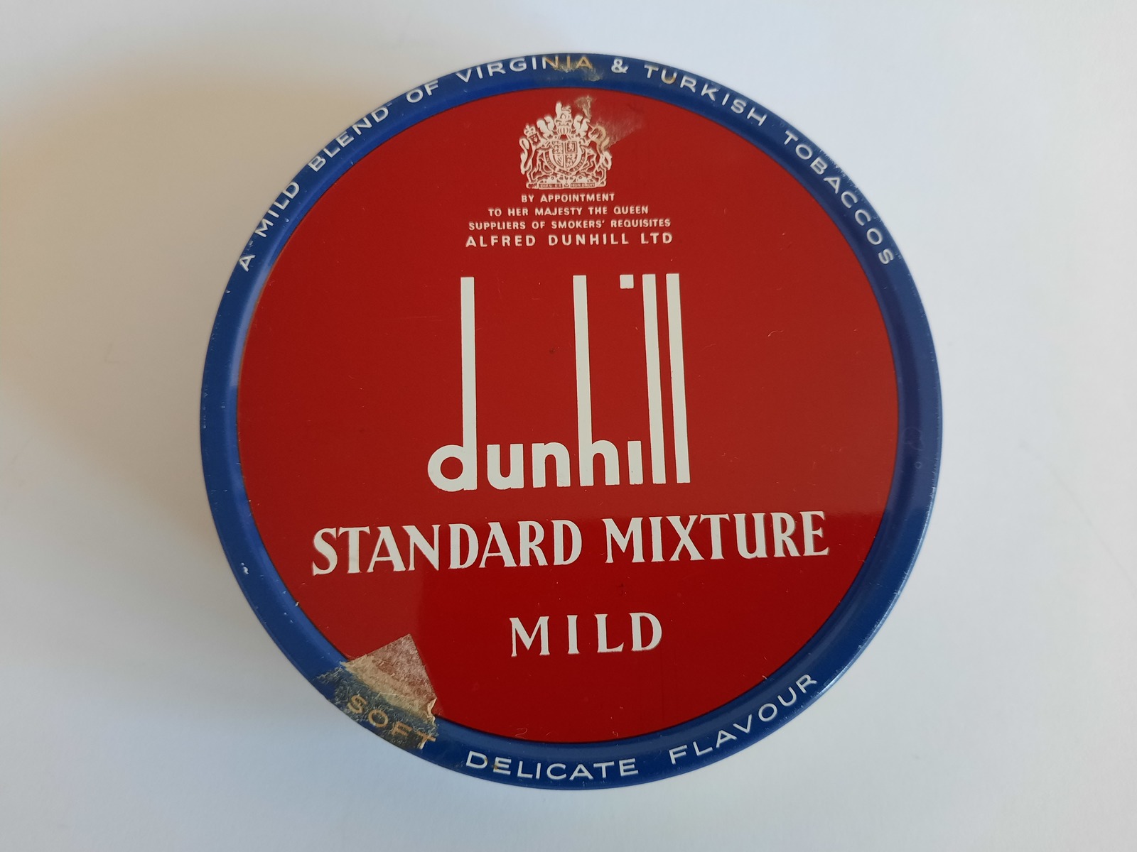 Vintage Tobacco Tin - Dunhill Standard Mixture mild 50 gm d-10 cm.# 0297 - $9.00