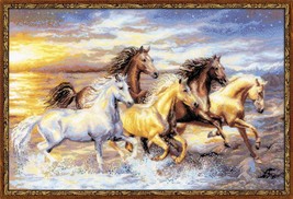 Riolis Premium 100/038 in The Sunset Counted Cross Stitch Kit, 23½" x 15¾" Zweig - £39.81 GBP