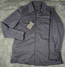 Hart Schaffner Marx Black Shirt Jacket Men&#39;s Sz S Wool Polyester Blend New $195 - £40.27 GBP