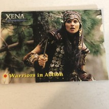 Xena Warrior Princess Trading Card Lucy Lawless Vintage #53 Warriors In Action - $1.97