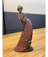 Vintage 1994 Mahogany Princess Statute Lucky Cat Collectible Figurine KG JD - $48.60 CAD