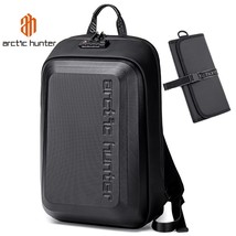 Laptop Backpack Men Anti-theft Shockproof Hard Shell Waterproof Business... - $138.16