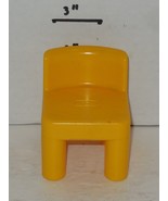 Vintage Little Tikes Dollhouse Mini Yellow Chair Replacement - €13,62 EUR