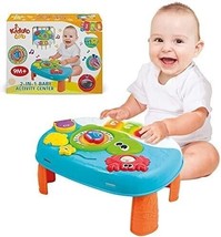 Activity Table for +1 Year Old, 2in1 Activity Center for Baby, Detachable Straps - £21.13 GBP