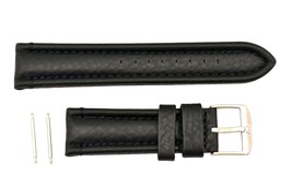 Luminox-Modern Mariner 6251/6501 24mm-Black-Leather Watch Band Strap Red Lining - £63.55 GBP