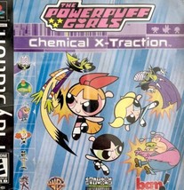Powerpuff Girls Chemical X-traction Sony PlayStation 1 2001 Black Label w/Manual - £13.82 GBP