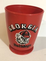 Vintage Georgia Bulldogs Red Cup With Handle Atlanta Football ODS2 - £10.27 GBP