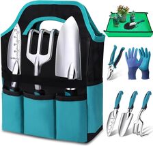 7-Piece Ergonomic Gardening Tools Set with Garden Bag &amp; Gloves - Ideal Gift - $49.45