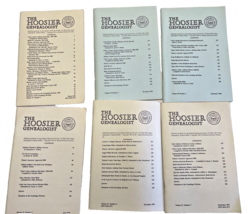 Books Hoosier Genealogist 6 Issue Indiana Genealogy History Magazines IN 1990-91 - £18.36 GBP