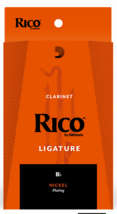 Rico Ligature and Cap Bb Clarinet- Nickle Plated - RCL1N - £19.53 GBP