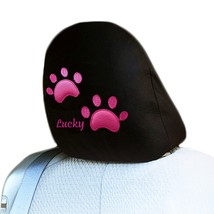 For Infiniti Personalized Animal Pink Paw Truck SUV Car Seat Headrest Cover 1PC - £9.37 GBP