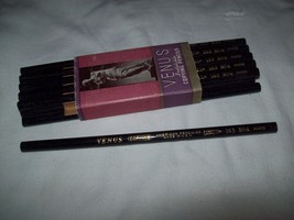 Vtg Sleeve of 11 Venus Indelible Copying Pencils No 4 Hard 165 American ... - £19.37 GBP