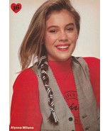 Alyssa Milano Debbie Gibson teen magazine pinup clipping vest 16 mag tee... - $5.00