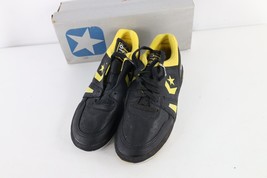 NOS Vintage 90s Converse Boys Size 5.5 Spell Out Leather Sneakers Shoes ... - $59.35