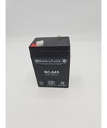 BATTERY CENTER BC-645 SEALED RECHARGEABLE BATTER 6V-4.5AMP HR.*NEW NO BOX - $470.22 MXN