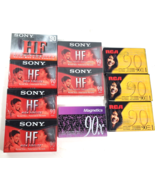 Lot of 10 NEW SEALED -  Sony HF 90 Minute Audio Cassette, RCA 90, Magnet... - $6.86 CAD
