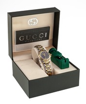 Gucci Women&#39;s Two Tone Quartz Watch w/ Diamond Dial and Box 9040L - $475.20