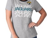 Da Donna Piccolo NFL Jacksonville Jaguars Girocollo Ringer Imbattuto Tee... - $12.76