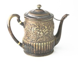 1875-1891 Tiffany &amp; Co Makers Silver Soldered Tea Pot American Repousse 8358 - £1,756.43 GBP
