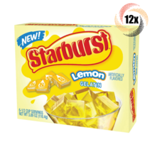 12x Packs Starburst Lemon Flavored Gelatin | 3.89oz | Fat Free | Fast Shipping - £32.39 GBP