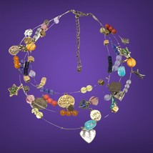 multi strands beads charms necklace Up To 20” - $9.97