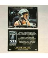 Star Wars Topps 30th Anniversary Promo Card P2 P1 2007 luke vader lot - £7.96 GBP
