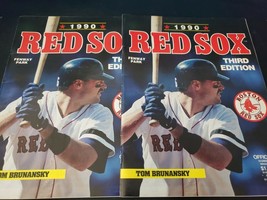 1990 Boston Red Sox Scorebook 9/1/90 Yankees with tickets - marked - lot of 2 - £4.34 GBP