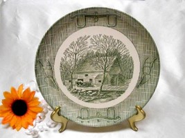 1323  Antique Scio Pottery Ox Yoke Dinner Plate - $15.00