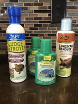 Bundle Of Reptile Amphibian Liquid WATER CONDITIONER Sludge Destroyer Li... - $401.13 MXN