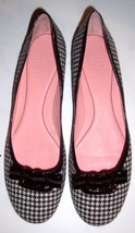 Cole Hann Houndstooth Print Ballet Flats Shoes 10M - £60.35 GBP