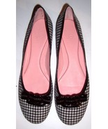 COLE HANN HOUNDSTOOTH PRINT BALLET FLATS SHOES 10M - $104.36 CAD