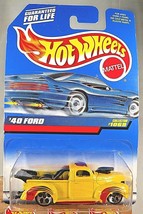1998 Vintage Hot Wheels Collector #1069 &#39;40 FORD Yellow Truck w/Chrome 5Dot Sp - £6.45 GBP