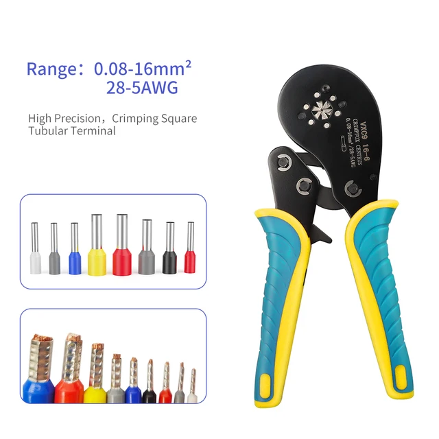 VXC9 16-6 Hexagonal Wire Cper,Ratcheting&amp;Self-adjustable Cping Plier Too... - $557.07