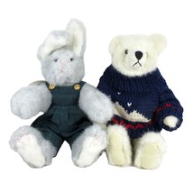 Mary Meyer&#39;s Green Mountain Collection Rabbit Rupert + Polar Bear Stuffed Animal - £19.67 GBP