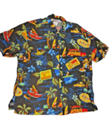 Disney Store Disney Characters Exotic Hawaiian Holiday Rayon Shirt men&#39;s... - $33.25
