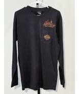 Harley Davidson Savannah Midnight Flame  Long Sleeve T-Shirt Black Size ... - $33.77