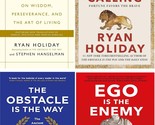 4 Books Set: Daily Stoic,Courage Is Calling,Obstacle is The Way,Ego Enemy - £18.48 GBP