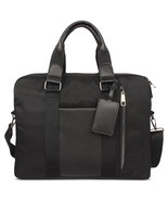 Alfani Mens Faux Trim Organizational Messenger Briefcase Black 16W x 12&quot;... - €25,58 EUR