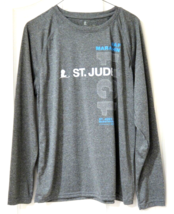 St Jude 2016 Memphis Half Marathon Long Sleeve Shirt 13.1 Medium Wicking Gray - £14.85 GBP