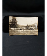 1920s RPPC Postcard Bloomfield Vermont, LONG PINE CABINS, Texaco Gas Pum... - €12,05 EUR