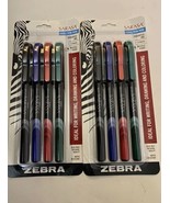 ( 2) Zebra 66104 0.8Mm Sarasa® Fineliner Pen Assorted Ink Needle Point 8... - £8.18 GBP
