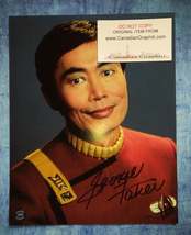 George Takei Hand Signed Autograph 8x10 Photo COA Star Trek - £39.96 GBP