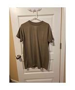 Army Tan Olive Green Large Crew Neck Short Sleeve T-Shirt Mens Lot of 5 - £16.92 GBP