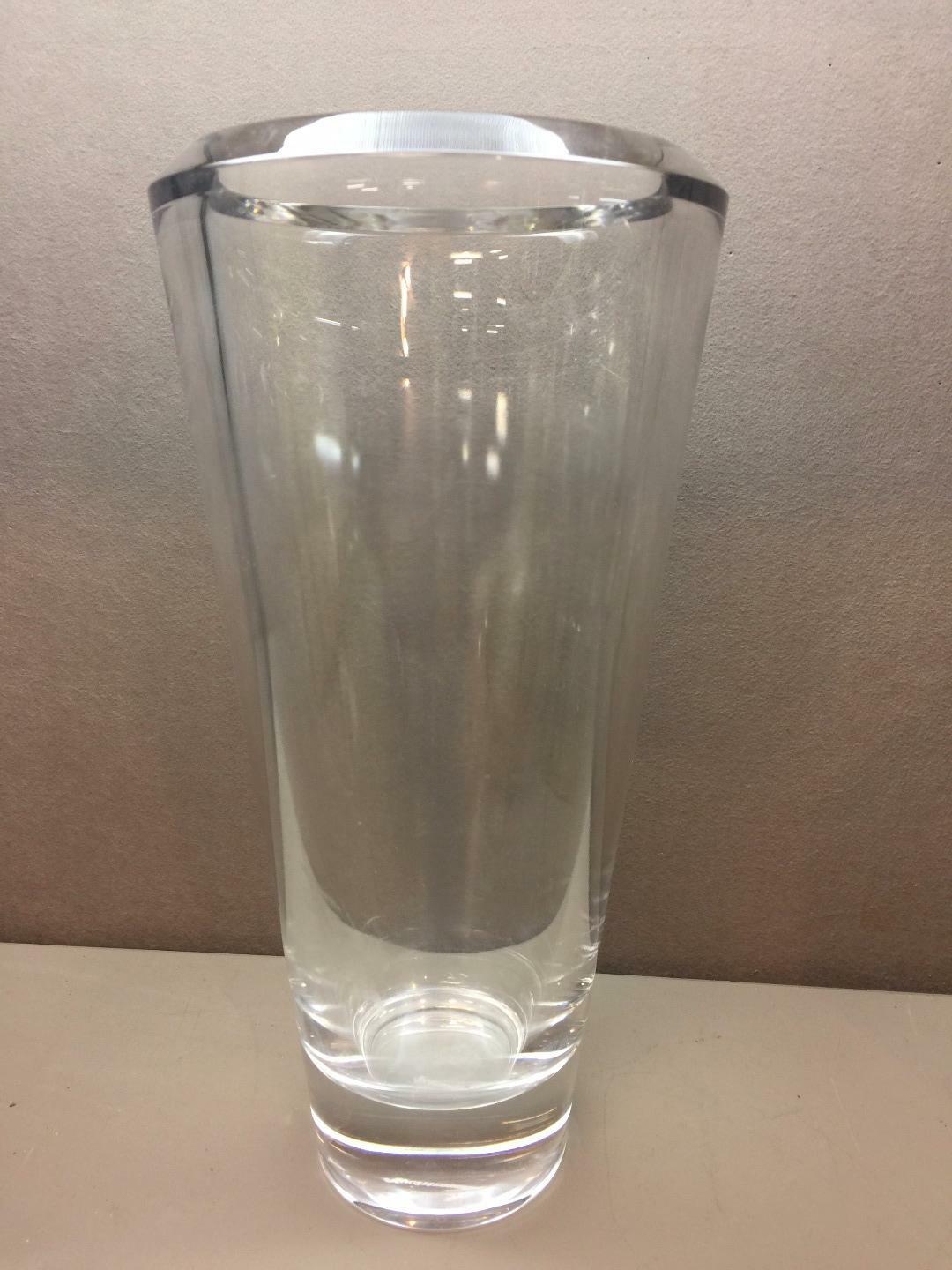 Vintage Lead Glass Nachtmann Sleek Line Crystal Vase From Germany - $48.51