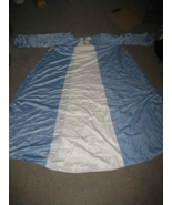 Vintage 80&#39;s 70&#39;s Sears Vanity Fair Muu-Muu Nightie Blue White Nylon S M... - $837.51 MXN