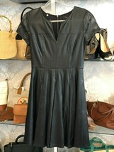 Bcbgmaxazria Little Black Short Sleeve Cut Out &quot;Karlie&quot; Dress Sz 6 $348 - £109.72 GBP