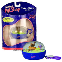 Year 2007 Littlest Pet Shop LPS Take-Along Clip-On Keychain Rabbit and Butterfly - £22.37 GBP